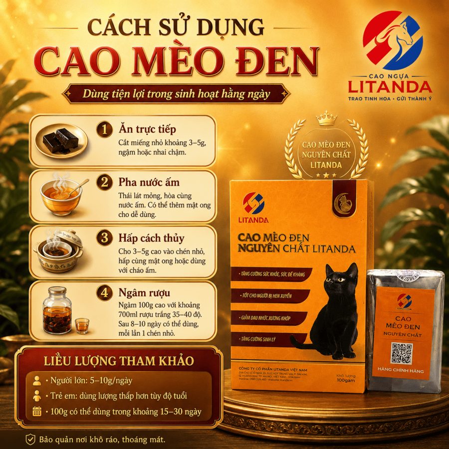 Cách Sử Dụng Cao Mèo Đen Hiệu Quả Nhất